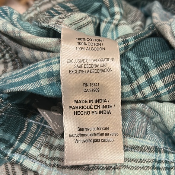 NWT Columbia women drawstring plaid flannel PullOn Pajama Pants w/pockets Size L - Picture 12 of 12